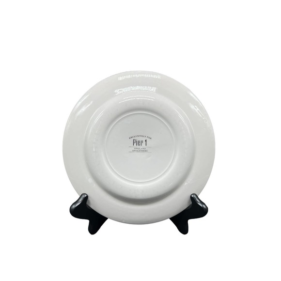 Pier 1 Angleterre 8" Salad Plate Featuring Topiary and Bricks - Picture 2 of 2